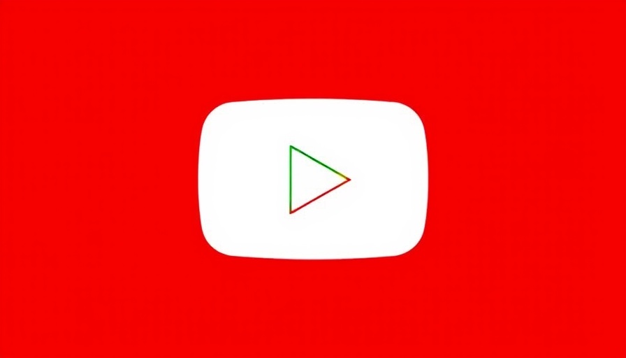 YouTube logo with a red background and white play button.