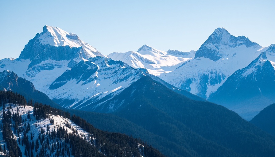 Snowy peaks symbolize mountaineering accident survivor stories.