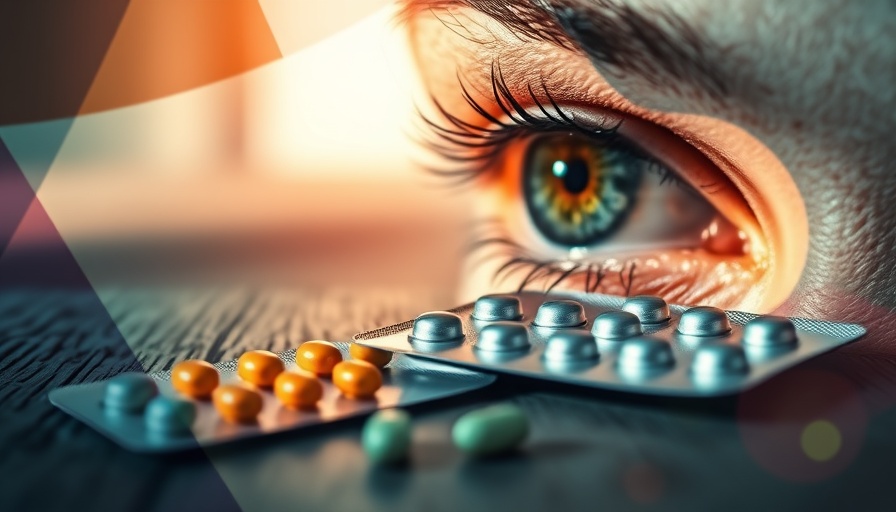 Vitamin B choline supplements and eye health concept visual.