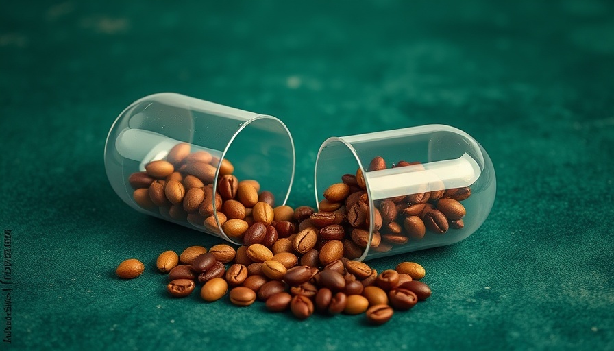 Vintage capsule spilling seeds and coffee beans for fiber and weight loss tips.