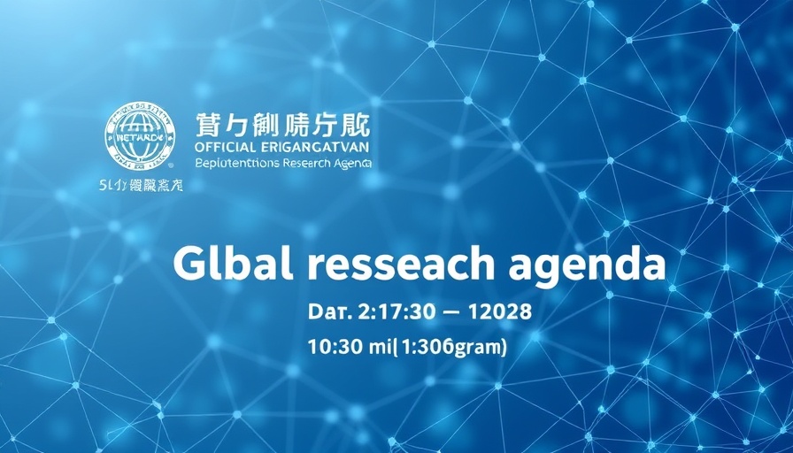 Global Research Agenda promotional banner with network pattern.