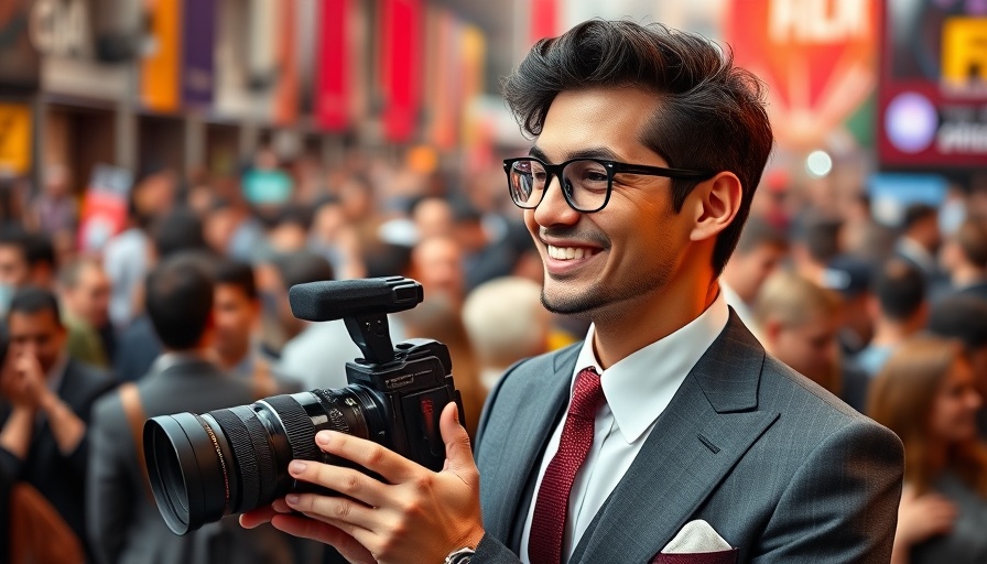 Cannes Film Festival 2025 attendee capturing a moment amidst lively crowds.