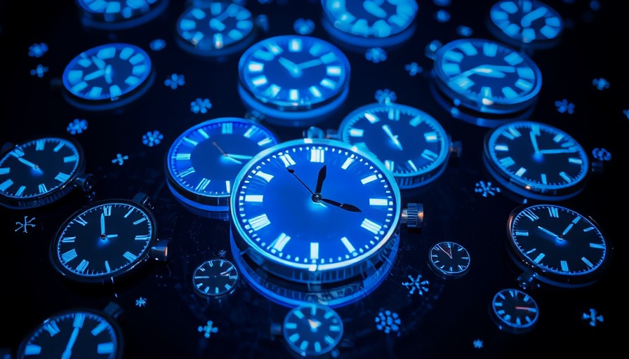Abstract clocks symbolizing time-restricted eating weight loss