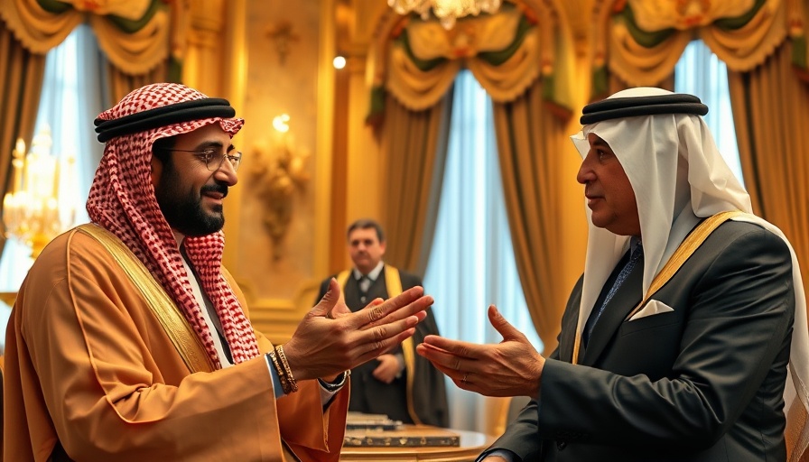 Middle East AI Investments discussion in an opulent setting