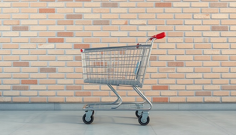 Modern shopping cart symbolizing US economic data vs consumer sentiment.