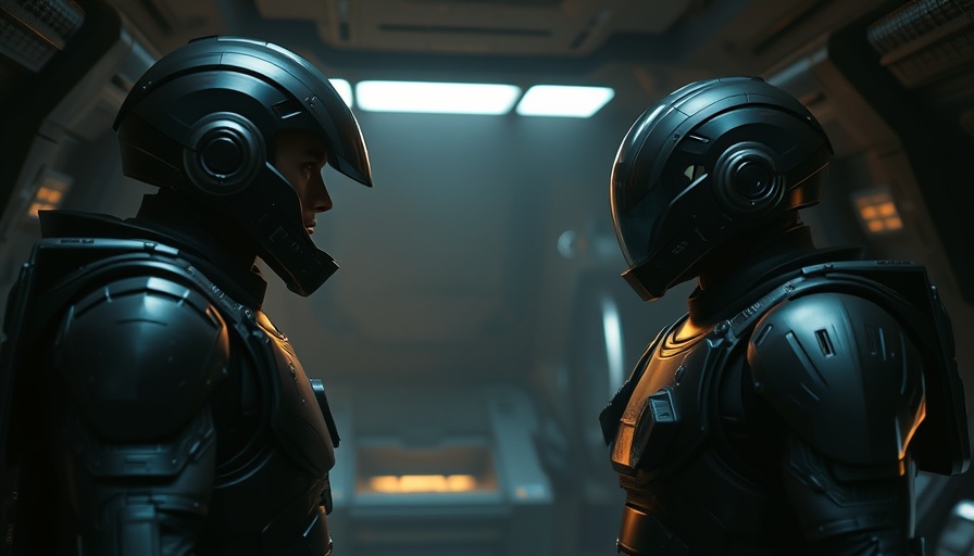 Fortnite AI Darth Vader in futuristic setting with subordinate