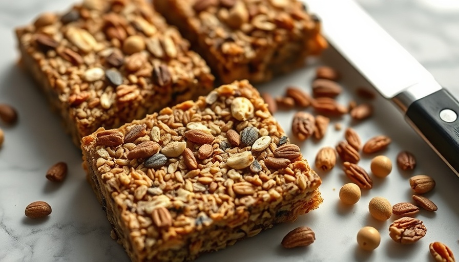 Delicious homemade granola bars with nuts and seeds, perfect for collagen protein bars weight loss.