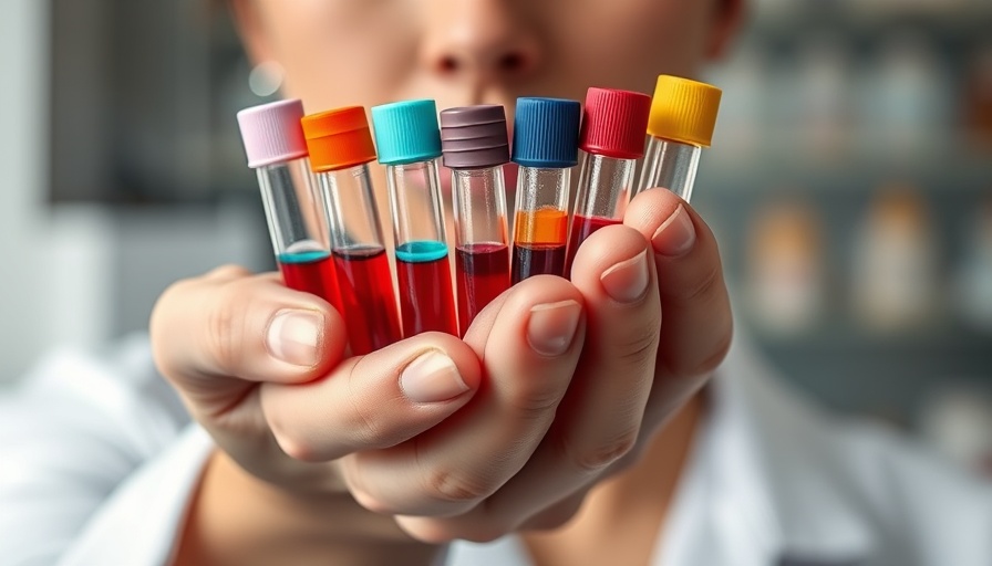 Blood sample tubes for first blood test for Alzheimer's in laboratory setting.