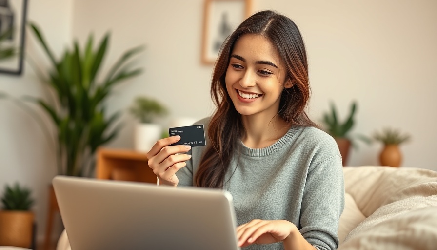 Young woman shopping online as digital-first brands gain traction.