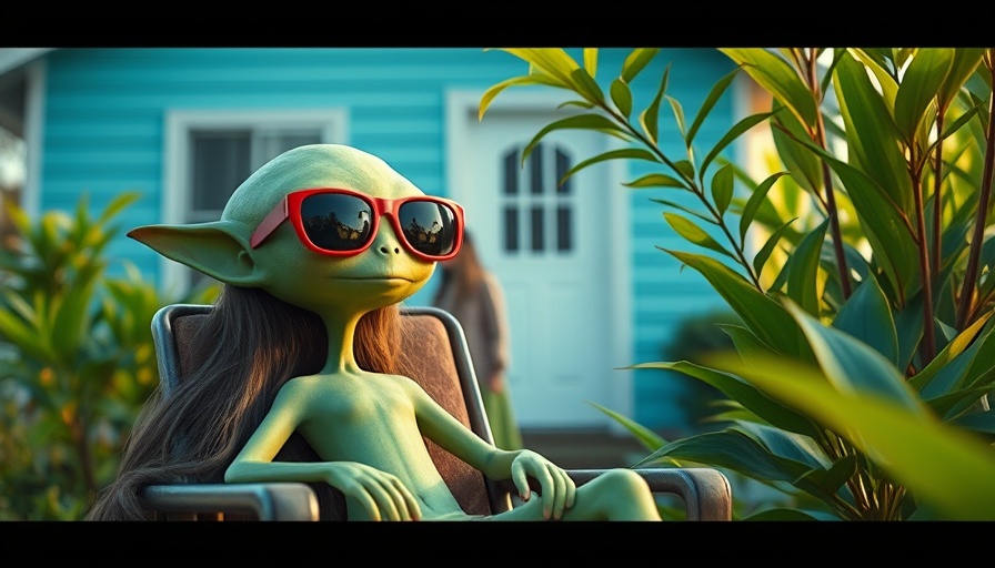 Charming alien creature in sunglasses, embodying Disney live-action remakes lessons.