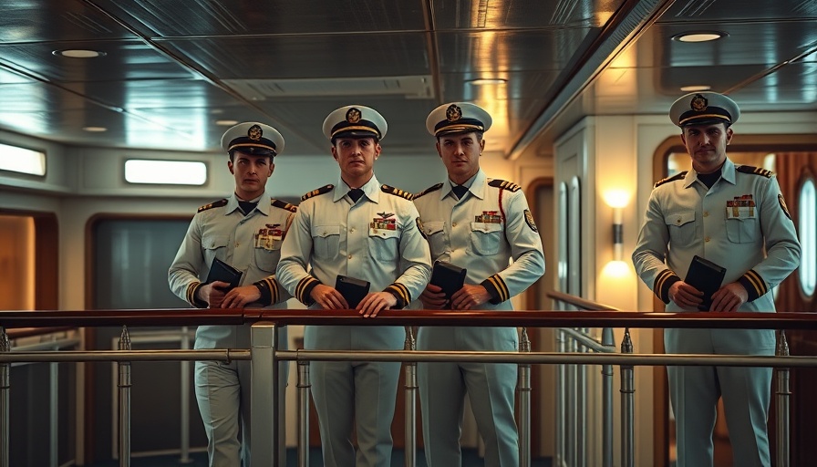 Doctor Odyssey crew sue Disney, ship crew in uniforms standing confidently