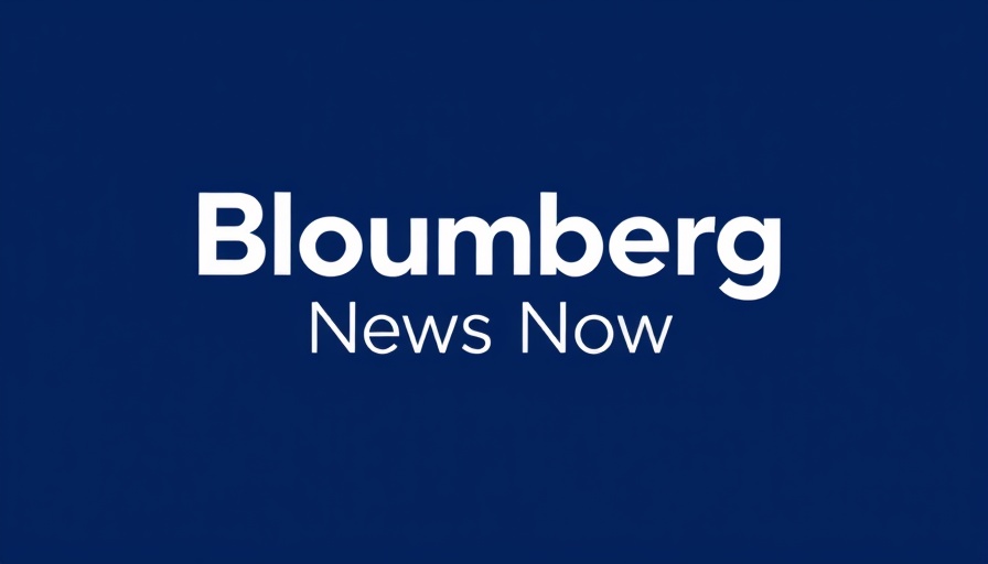 Bloomberg News Now logo on dark blue background.