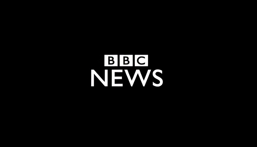 BBC News logo on black background for world news today.