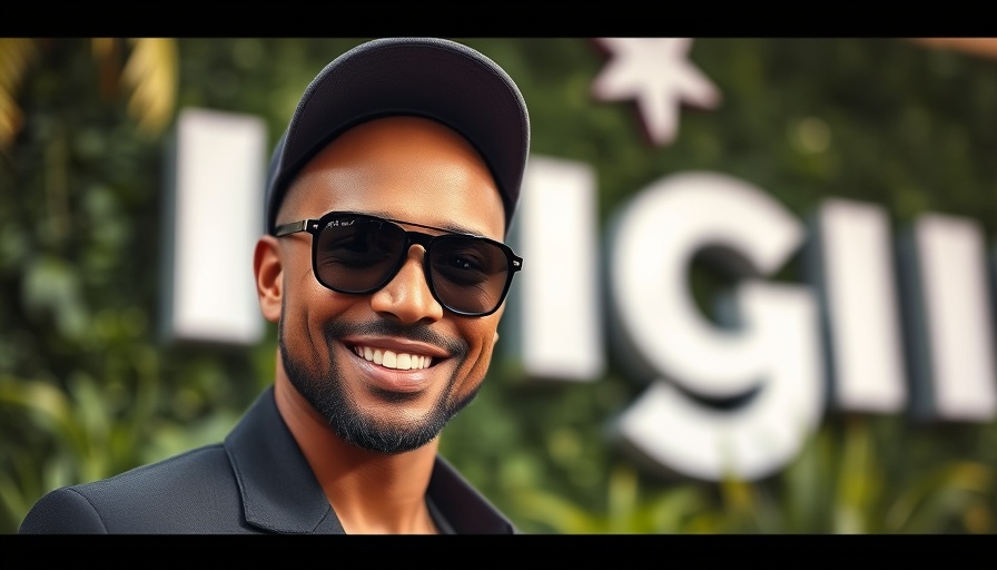 Celebrity news today: smiling man at event with sunglasses and cap.