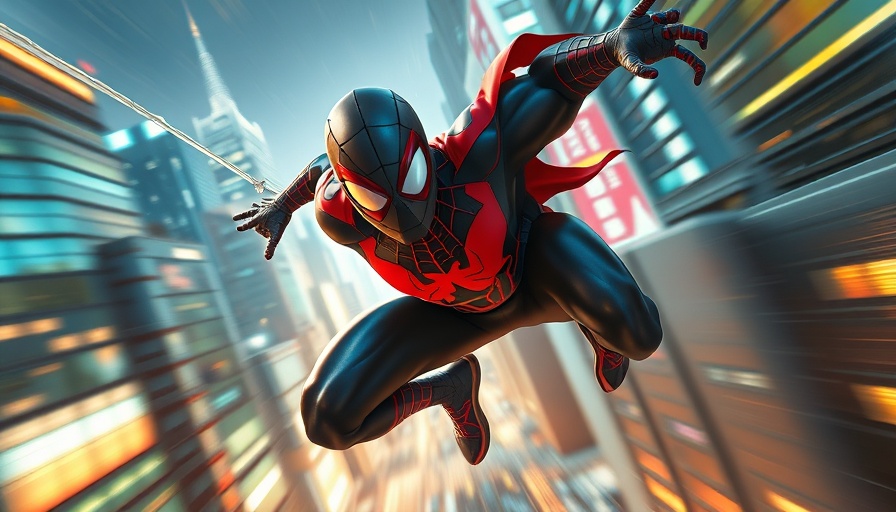 Dynamic superhero scene likely from best movies on Disney+. Highly animated.
