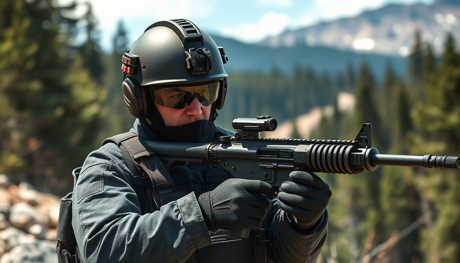 Idaho firefighters ambushed scene with armed responder in forest background.