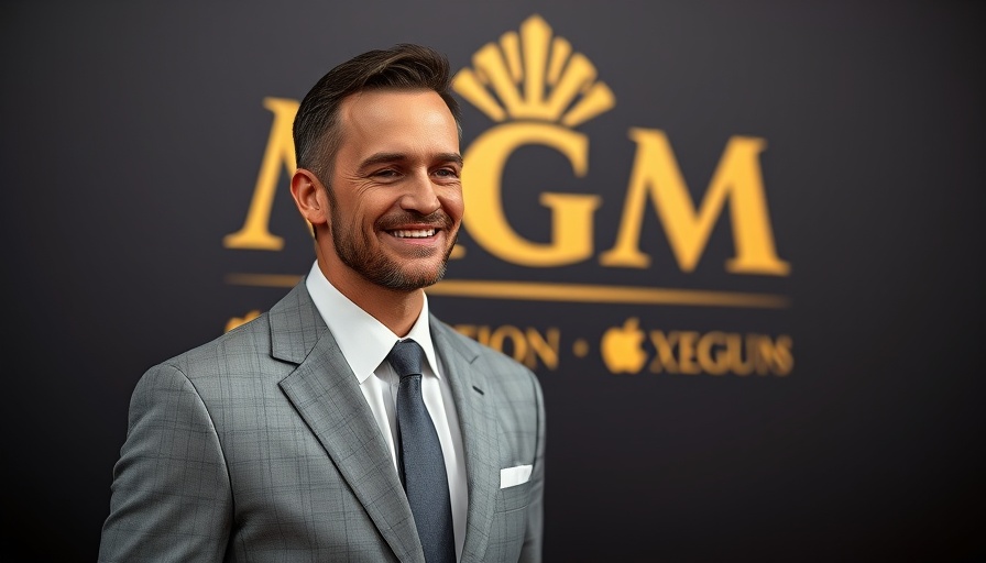 Man at event in suit featured in celebrity news today.