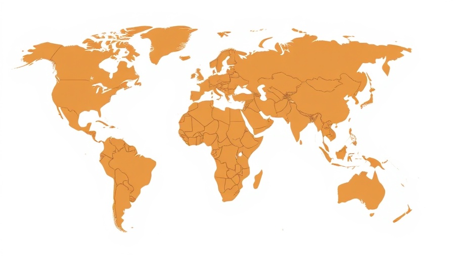 Highlighted Africa on world map for Technical Advisory Group visualization