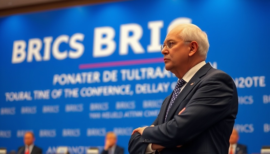 Elderly man at BRICS event, current world events