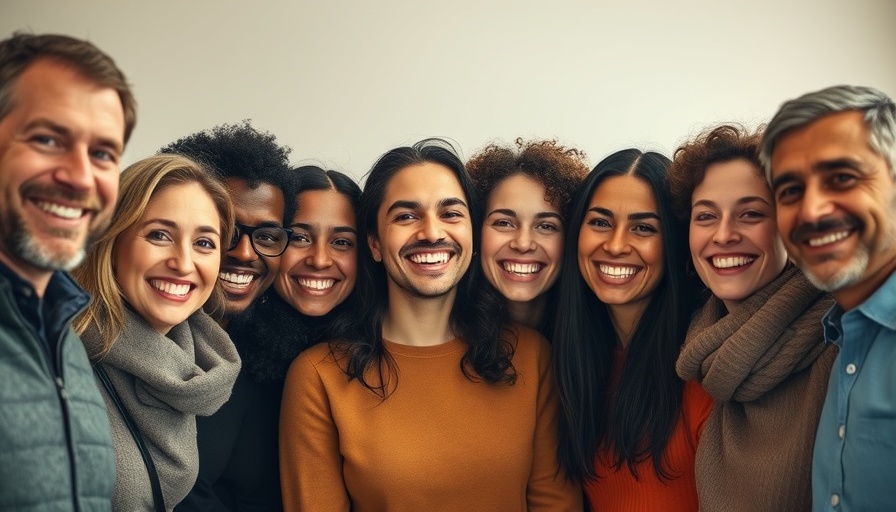 Smiling group indoors highlighting Air India crash accountability.