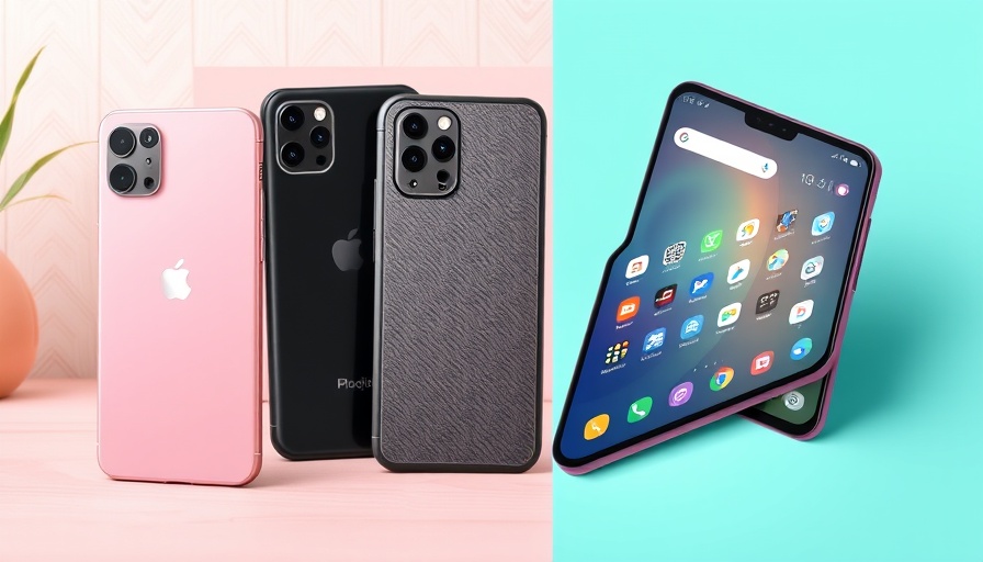 Collage of latest smartphone releases, featuring various models.