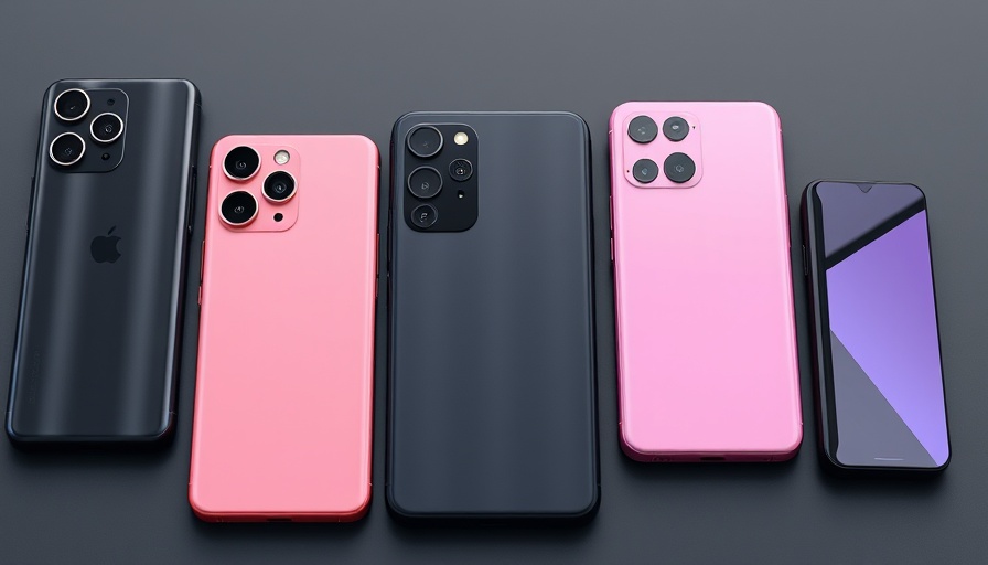 Latest smartphone releases featuring sleek designs and foldable displays.