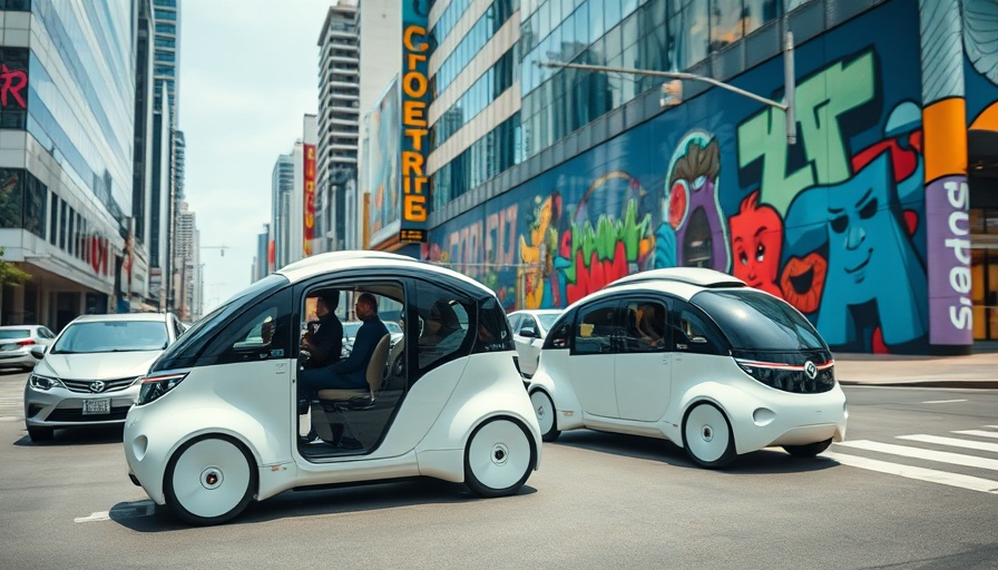 Autonomous vehicles navigating urban streets in Waymo Tesla expansion.