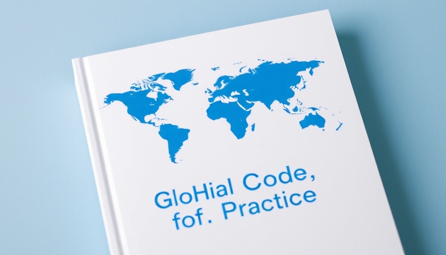 WHO Global Code of Practice cover with silhouette map design.