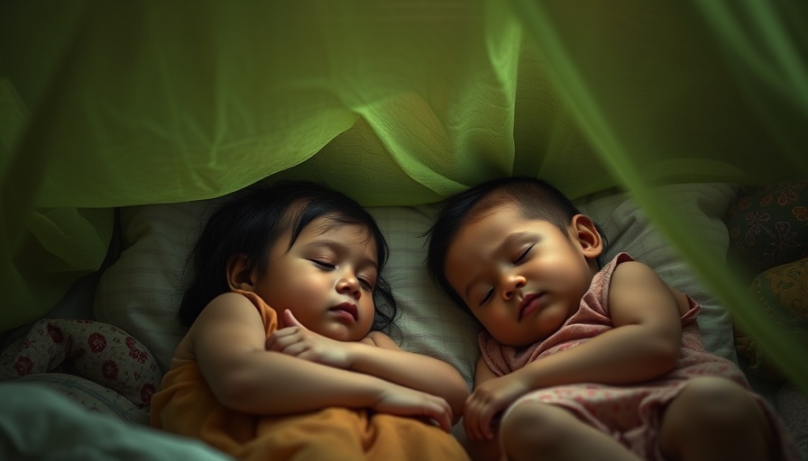 Children under a mosquito net, World Health Organization news.