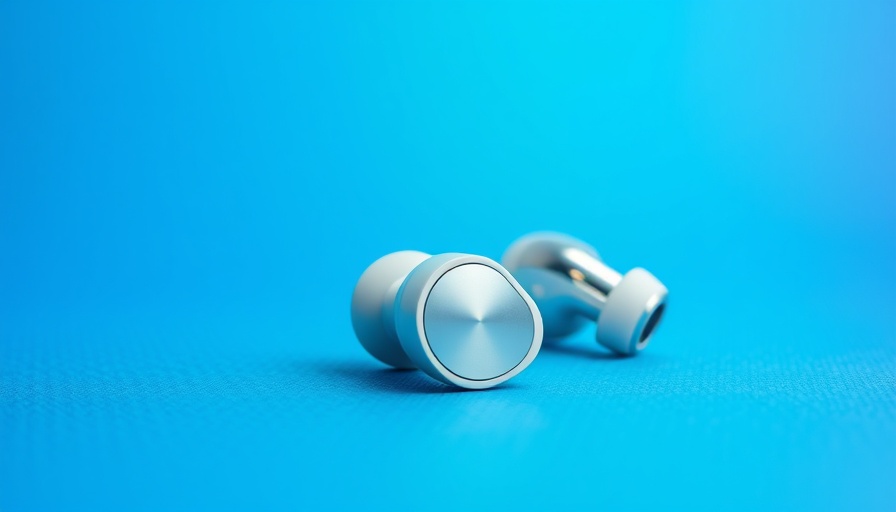 Modern earbuds against a vibrant gradient background, best noise-canceling headphones 2025.