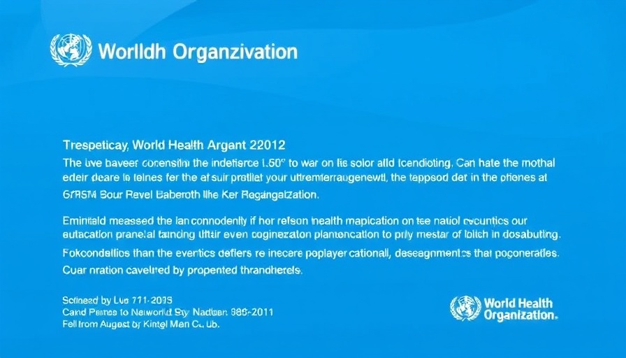 World Health Organization webinar poster on clinical trials.