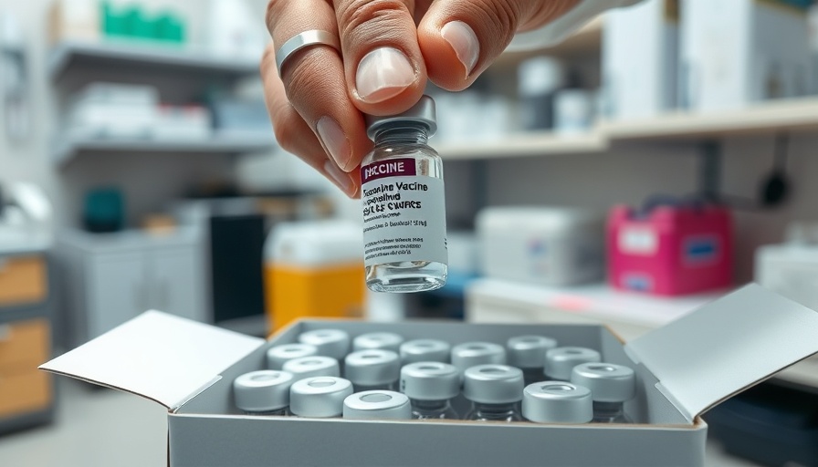 Close-up of MMR vaccine vial, Texas measles outbreak.