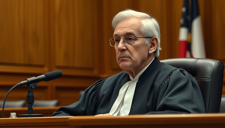 Distinguished judge seated in a courtroom, trending news about Judge.
