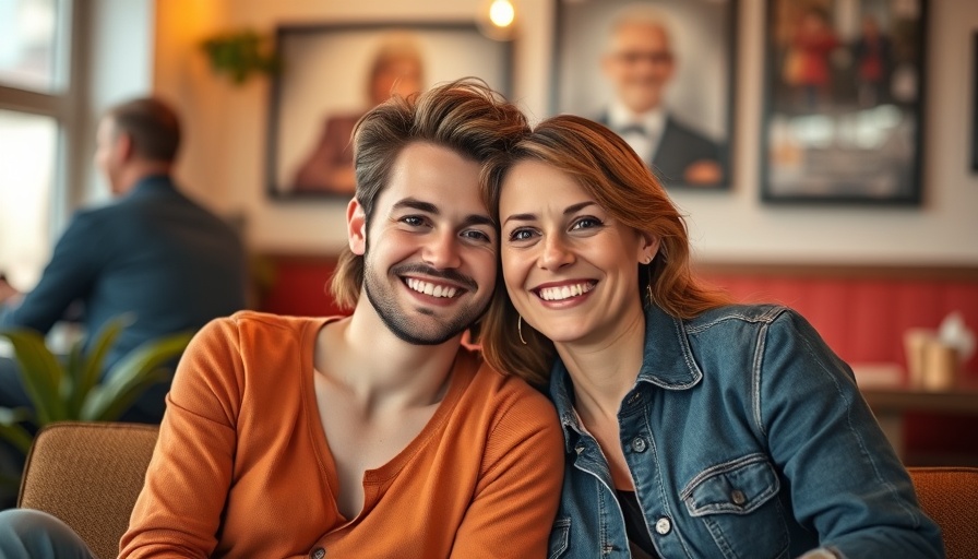 Charming couple smiling in casual setting, celebrity news today