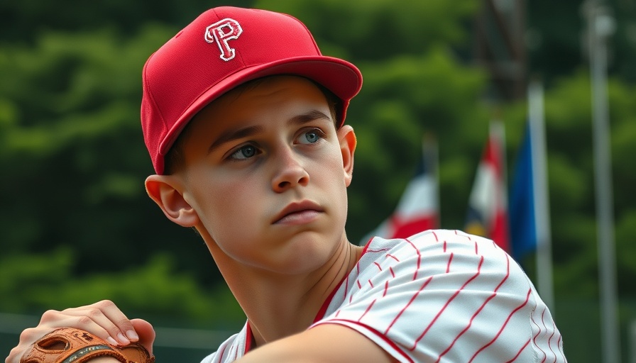 Young baseball player focusing before pitch in trending news today