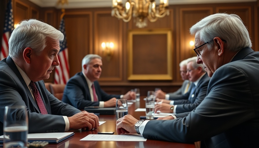 Trending news on health websites: Two men discussing at conference table.