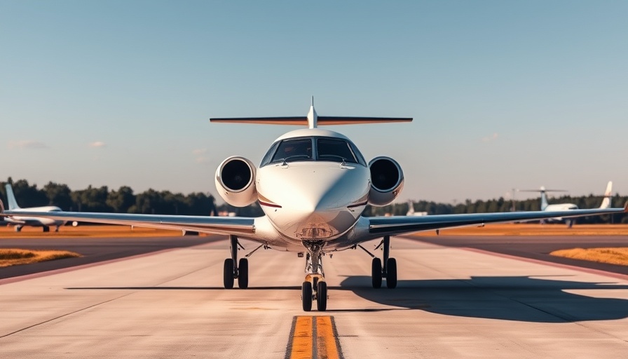 Private jet illustrating rise of luxury aviation