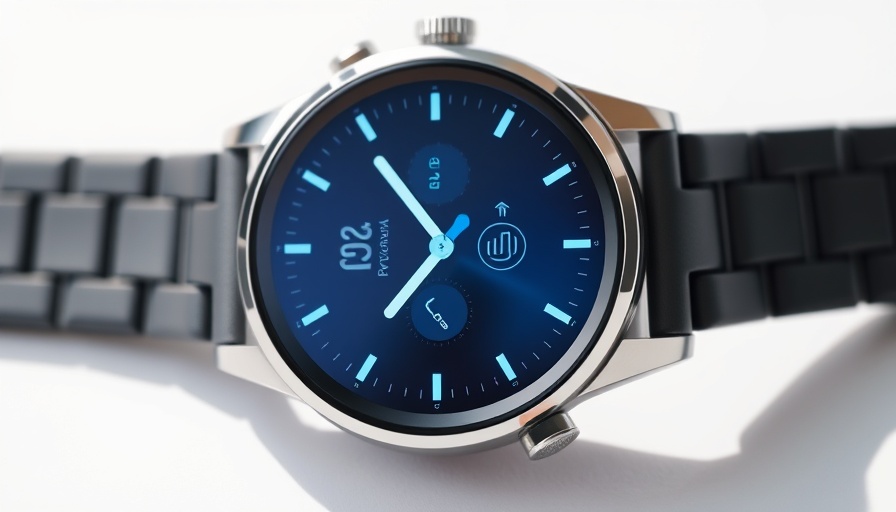 Sleek modern smartwatch with vibrant display showcasing latest releases