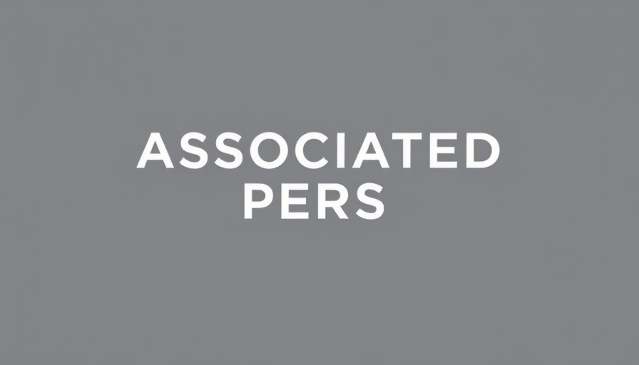 Associated Press logo on gray background.