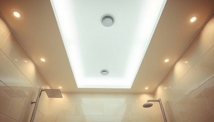 Modern ceiling bathroom lighting ideas with sleek recessed lights.