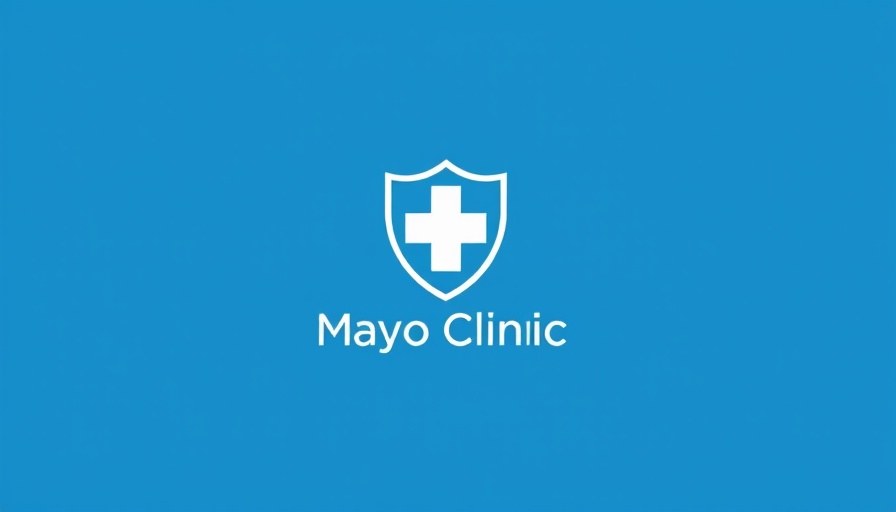Minimalist blue shield logo on plain background.