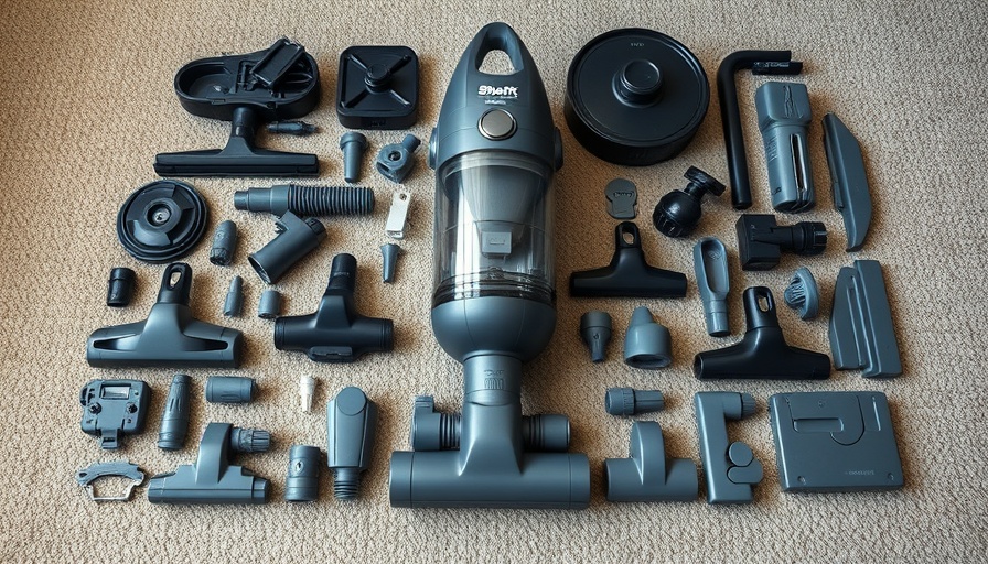 Disassembled Shark vacuum parts showing cleaning process.