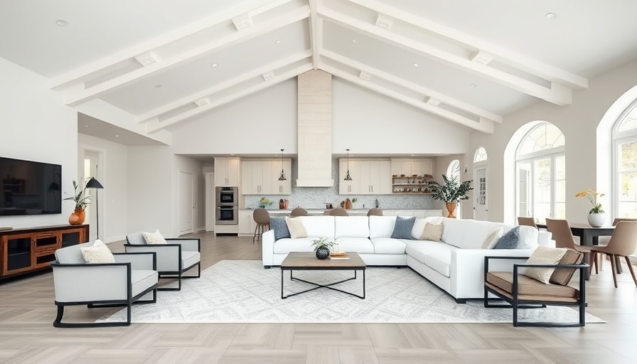 Elegant staged living room showcasing modern design for staging a home.