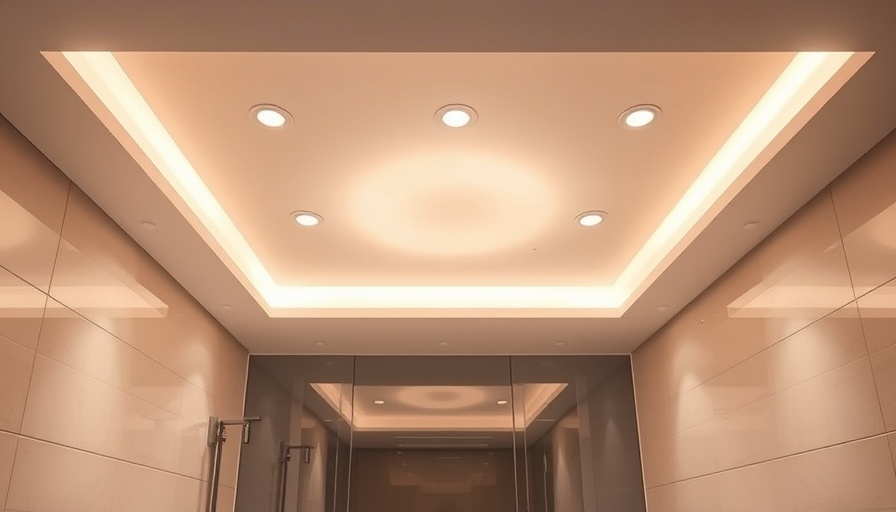 Modern bathroom ceiling lighting ideas with recessed lights.