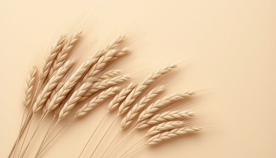 Neutral color scheme palette with wheat stalks on beige background.