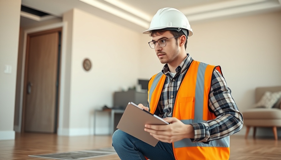 Home inspector checking floor vent; home appraisal vs. inspection context.