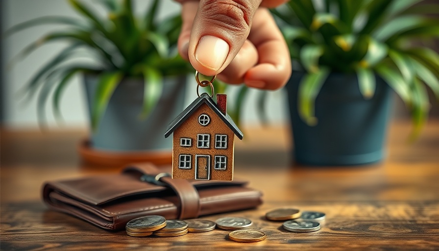 Lowball offer in real estate concept with keychain and wallet.
