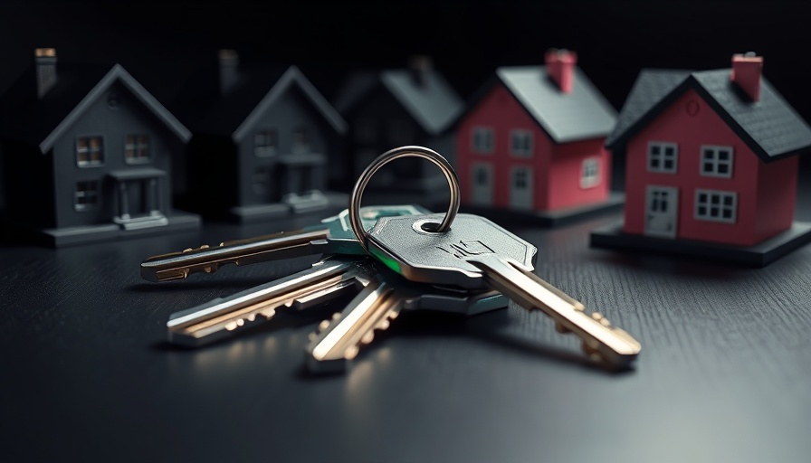 House keys with model houses symbolizing use and occupancy agreements.