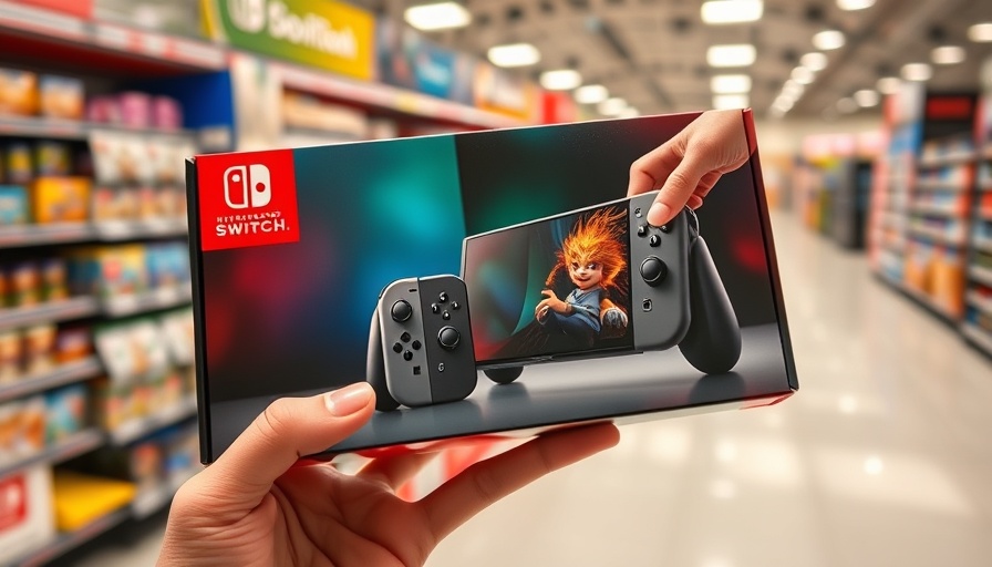 Nintendo Switch 2 box showcasing 4K display, close-up.