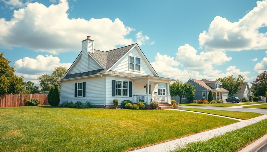 Charming white house in St. Louis housing market setting